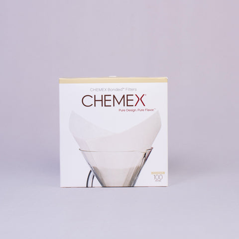 CHEMEX PRE-FOLDED FILTER SQUARES (For 6+ cup size Chemex)