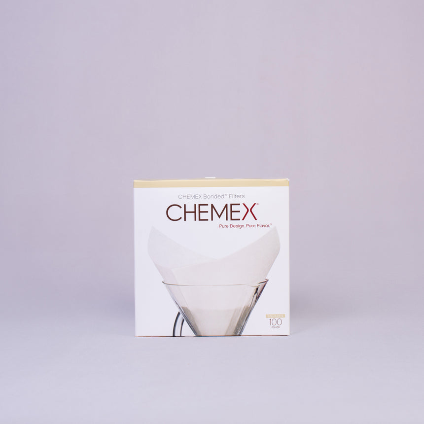 CHEMEX PRE-FOLDED FILTER SQUARES (For 6+ cup size Chemex)