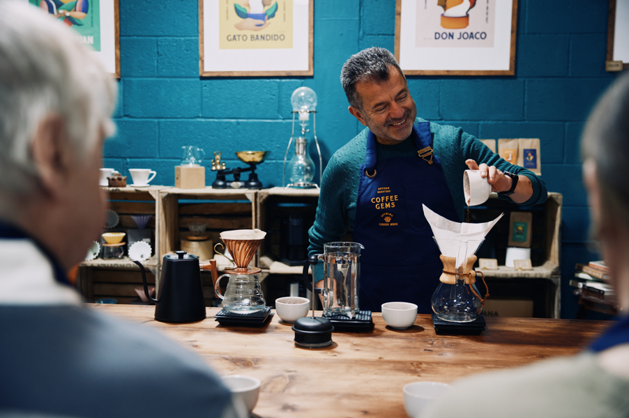 Single-origin coffee from bean to cup