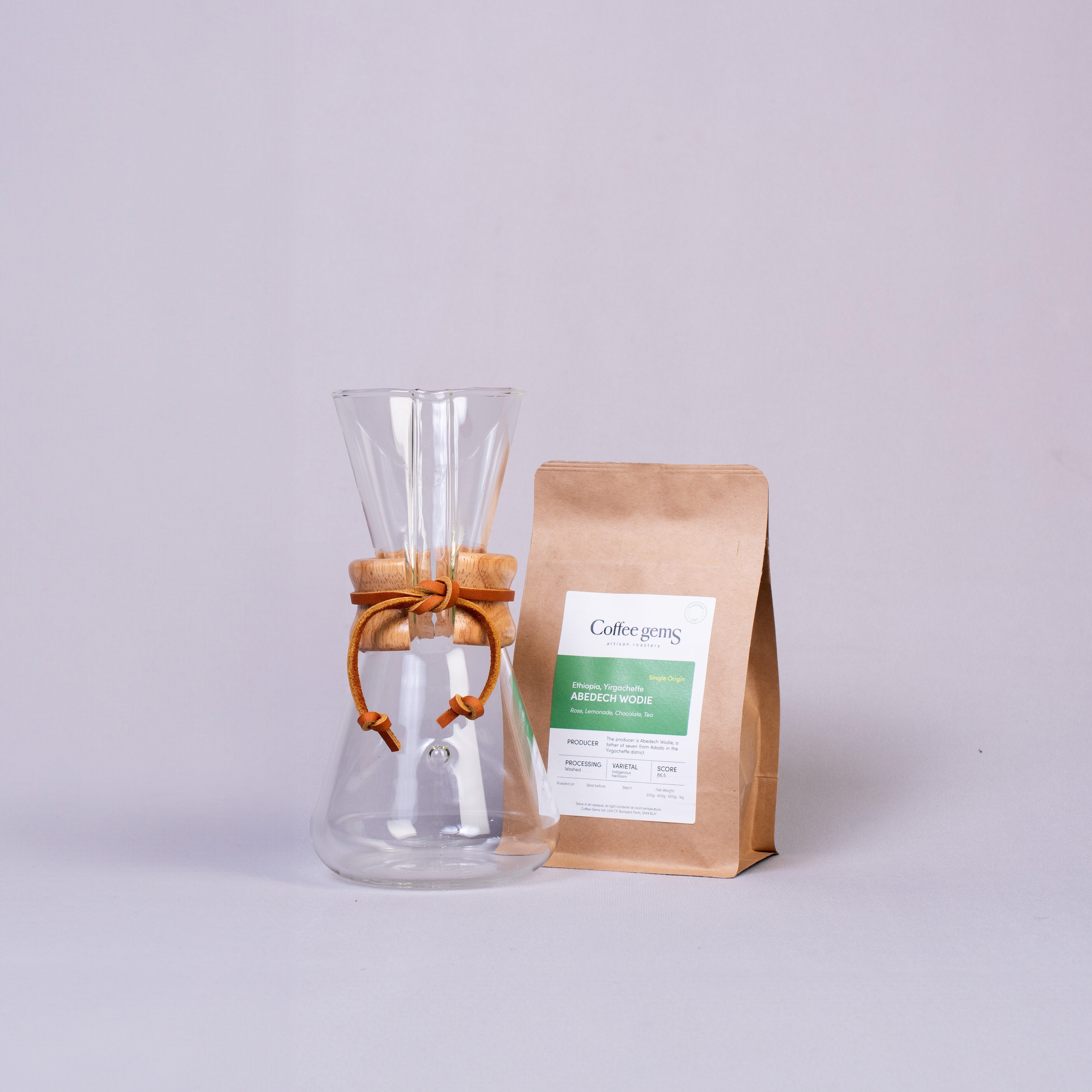 Chemex 3 Cup Brewer 200g Roaster s Choice Bag