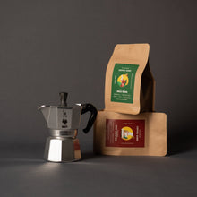 Load image into Gallery viewer, Bialetti - Moka Express (3/6 cup) + 200g Roaster&#39;s Choice Coffee Bag