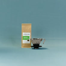 Load image into Gallery viewer, Hario V60 Metal Coffee Dripper + 200g Roaster&#39;s Choice Coffee Bag