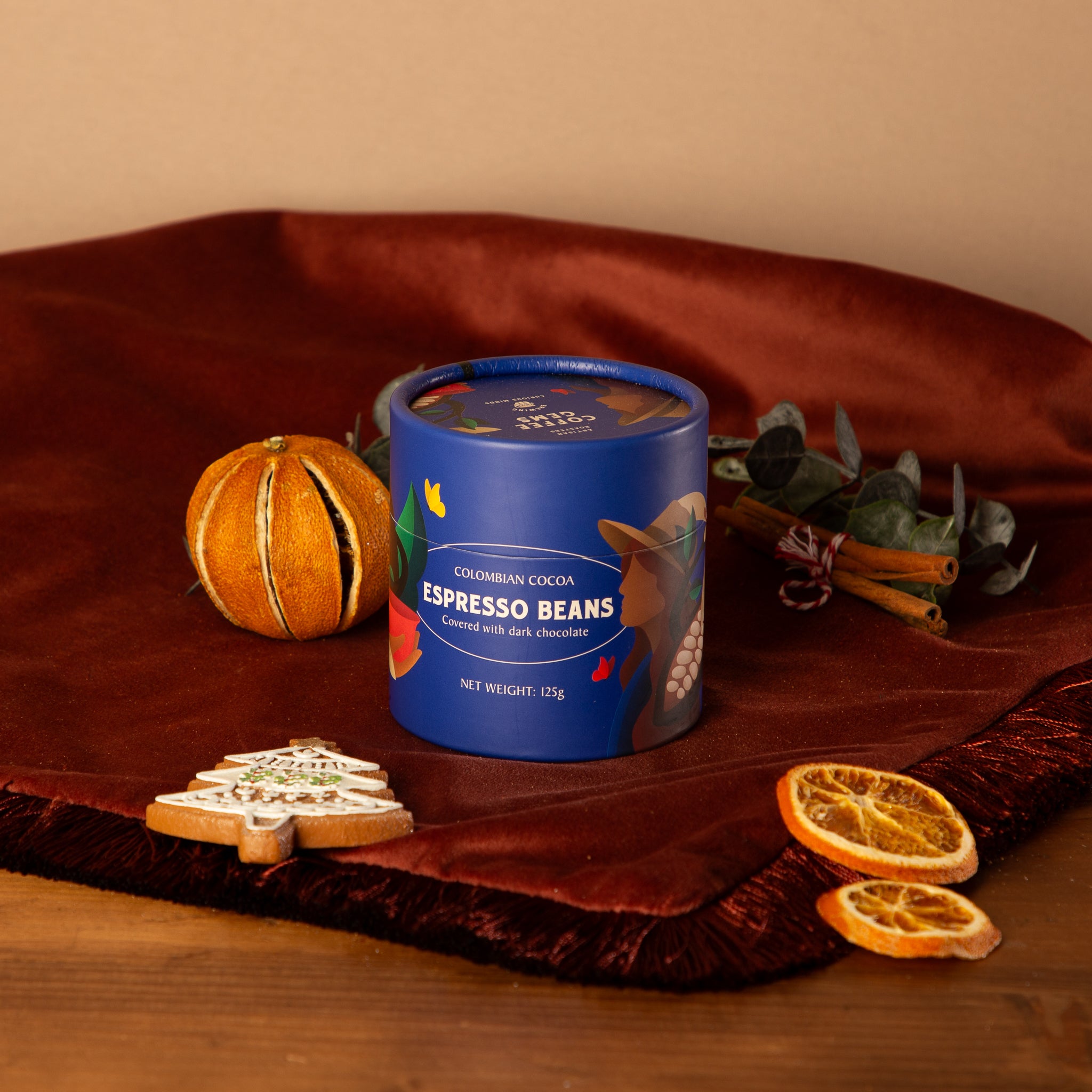 Espresso Beans Coated with Dark Chocolate