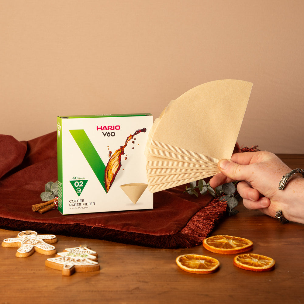 Hario V60 Coffee Paper Filters - Size 02 (40 Pack)