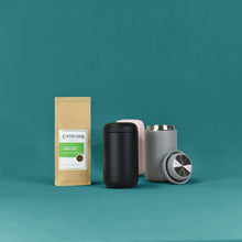 Load image into Gallery viewer, Fellow Carter Move Mug (12oz) + FREE 500g Roaster&#39;s Choice Coffee Bag