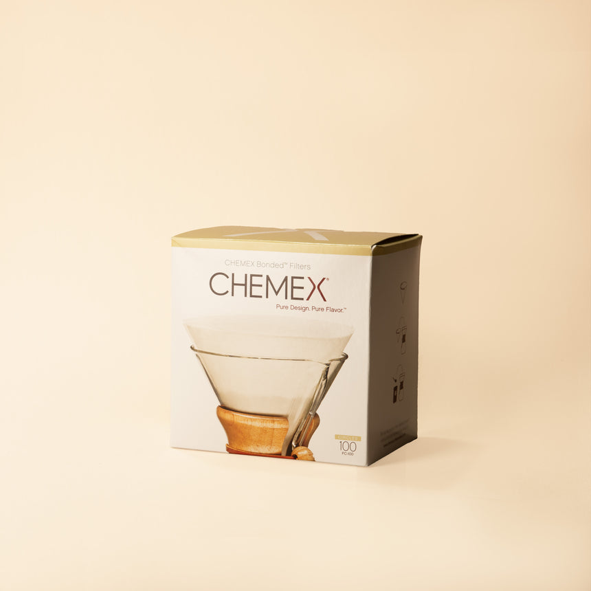 CHEMEX PRE-FOLDED FILTER SQUARES (For 6+ cup size Chemex)