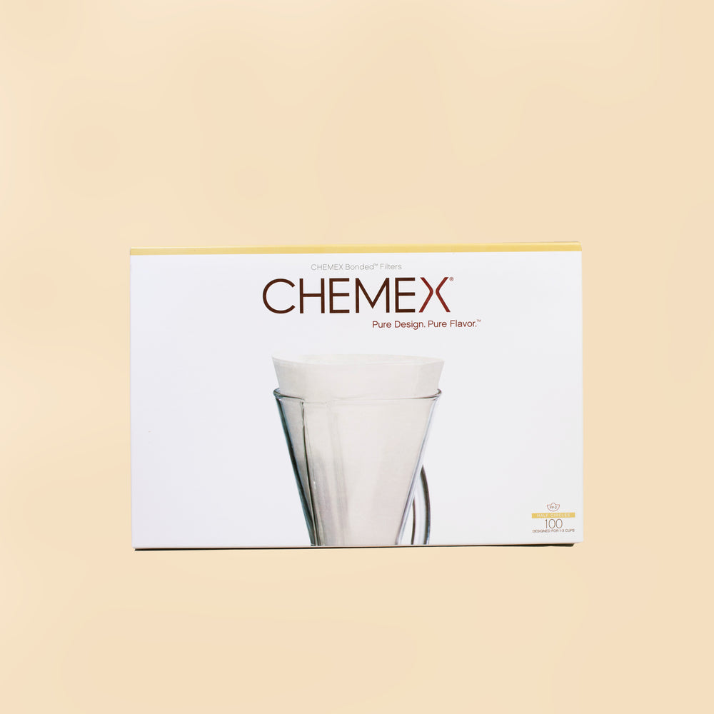 CHEMEX PRE-FOLDED FILTER SQUARES (For 6+ cup size Chemex)