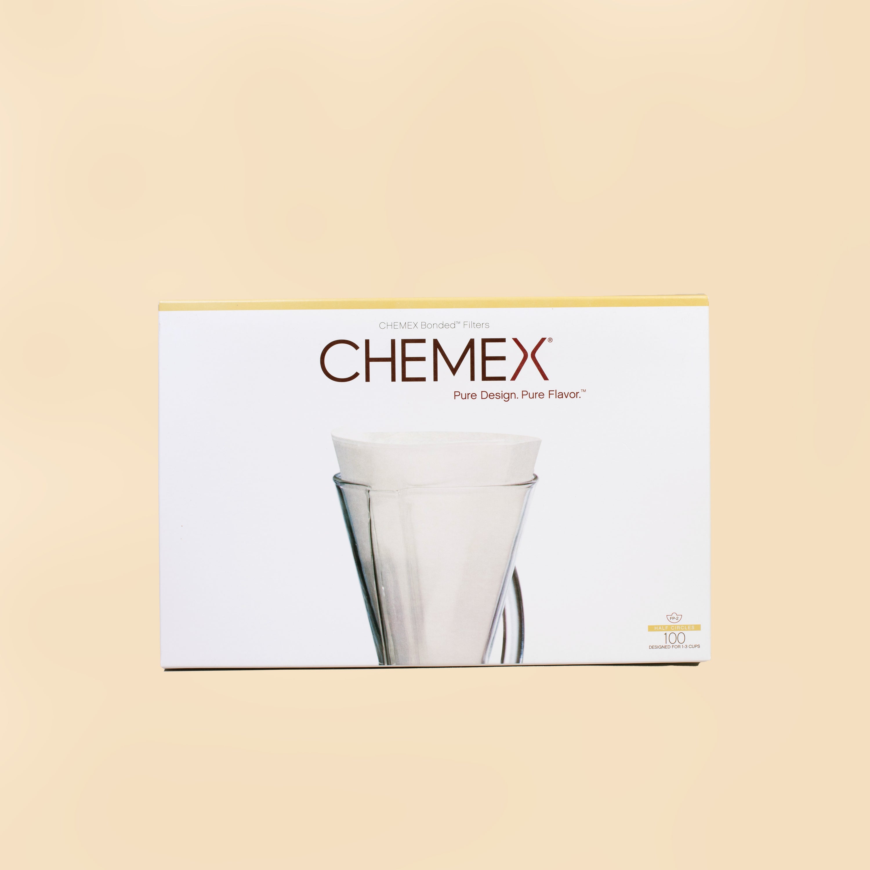 CHEMEX PRE-FOLDED FILTER SQUARES (For 6+ cup size Chemex)