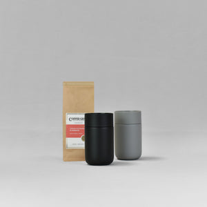 Fellow Carter Move Mug (8oz) + 200g Roaster's Choice Coffee Bag