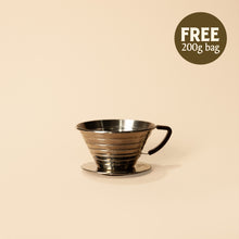 Load image into Gallery viewer, Hario V60 Metal Coffee Dripper