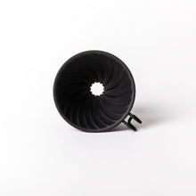 Load image into Gallery viewer, Hario V60 Matt Black Metal Coffee Dripper + 200g Roaster&#39;s Choice Coffee Bag