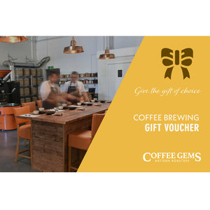Coffee brewing gift voucher