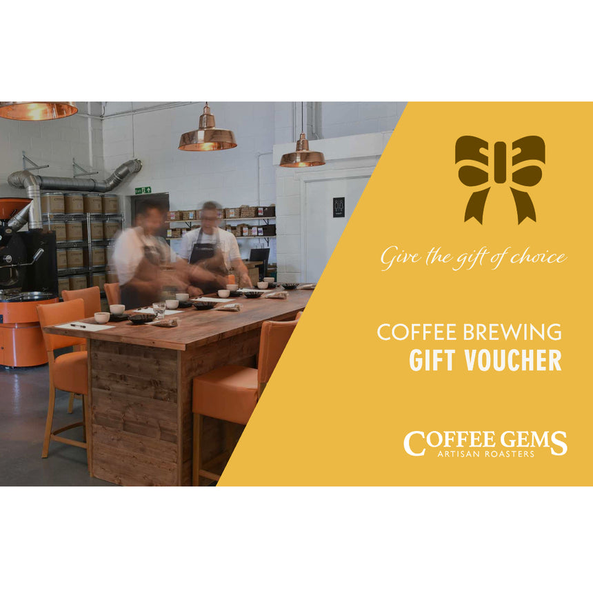 Coffee brewing gift voucher